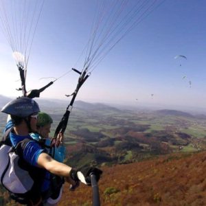 Tandemový paragliding – akrobatický let