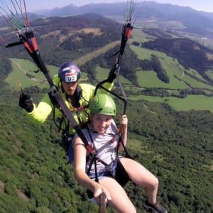 Tandemový paragliding – vyhlídkový let
