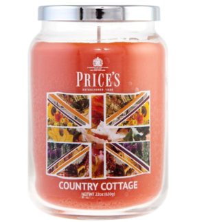 PRICE´S MAXI svíčka ve skle Country cottage, hoření 150h