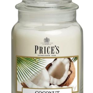 PRICE´S MAXI svíčka ve skle Exotický kokos, hoření 150h