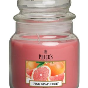 PRICE´S MIDI svíčka ve skle Růžový grapefruit, hoření 90h