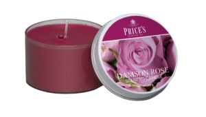 Price´s FRAGRANCE vonné svíčky Purpurová růže 123g 3ks