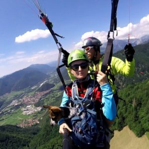 Tandemový paragliding – termický let