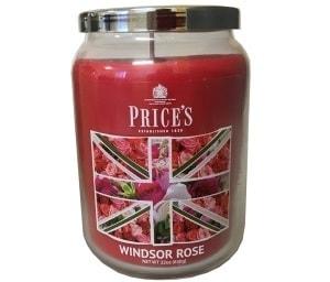 PRICE´S MAXI svíčka ve skle Windsor rose, hoření 150h