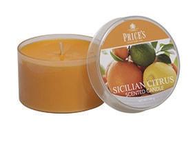 Price´s FRAGRANCE vonné svíčky Sicilské citrusy 123g 3ks