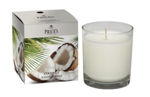 Price´s FRAGRANCE vonná svíčka ve skle Exotický kokos 350g
