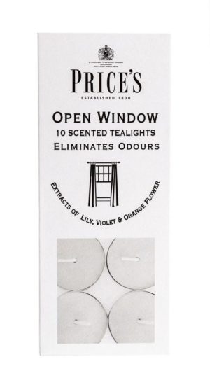 Price´s FRESH AIR vonné čajové svíčky Otevřené okno 30ks