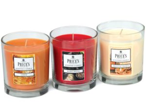 Price´s FRAGRANCE vonné svíčky ve skle Warm spices 3x350g