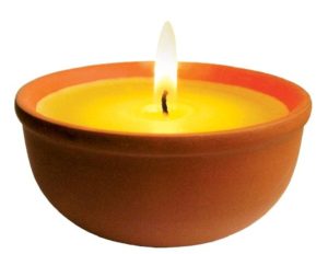 Aladino Citronella vonná svíčka v misce – sada 2 ks
