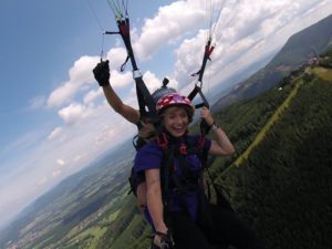 Tandemový paragliding – akrobatický let