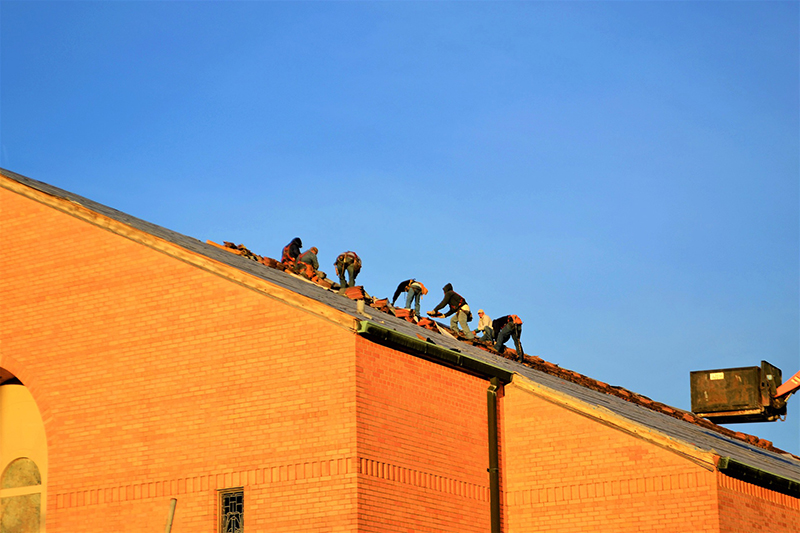 Fotografie: čištění střechy