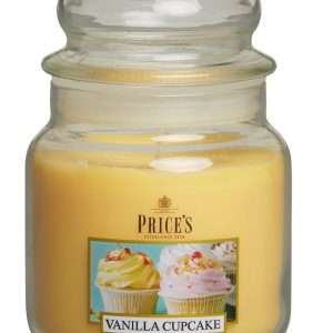 PRICE´S MIDI svíčka ve skle Vanilkový cupcake, hoření 90h