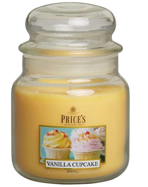 PRICE´S MIDI svíčka ve skle Vanilkový cupcake, hoření 90h - Obrázek 7