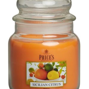 PRICE´S MIDI svíčka ve skle Sicilské citrusy, hoření 90h