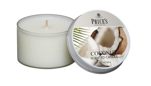 Price´s FRAGRANCE vonné svíčky Exotický kokos 123g 3ks - Obrázek 4