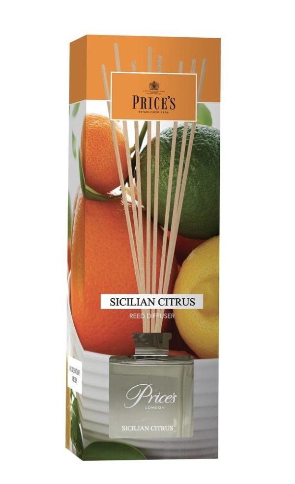 Price´s FRAGRANCE vonný difuzér Sicilské citrusy 100ml - Obrázek 2