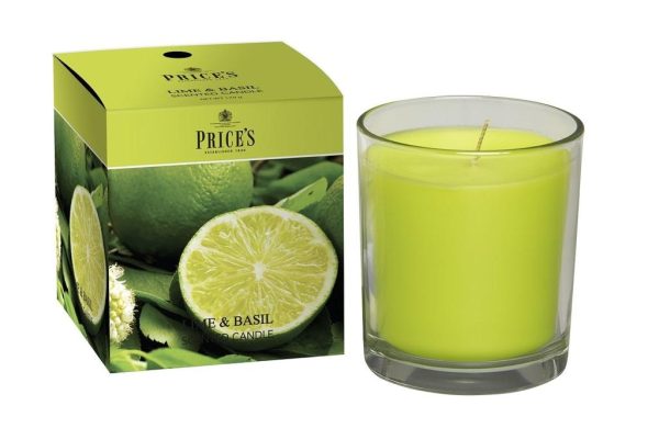 Price´s FRAGRANCE vonná svíčka ve skle Limetka&Bazalka 350g - Obrázek 2