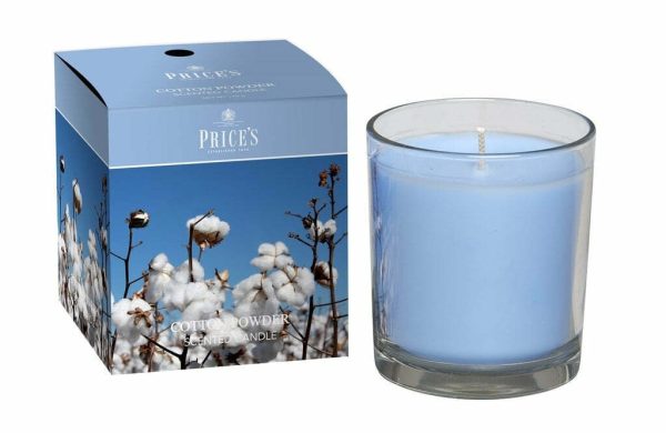 Price´s FRAGRANCE vonná svíčka ve skle Nádech hebké bavlny 350g
