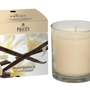 Price´s FRAGRANCE vonná svíčka ve skle Sladká vanilka 350g
