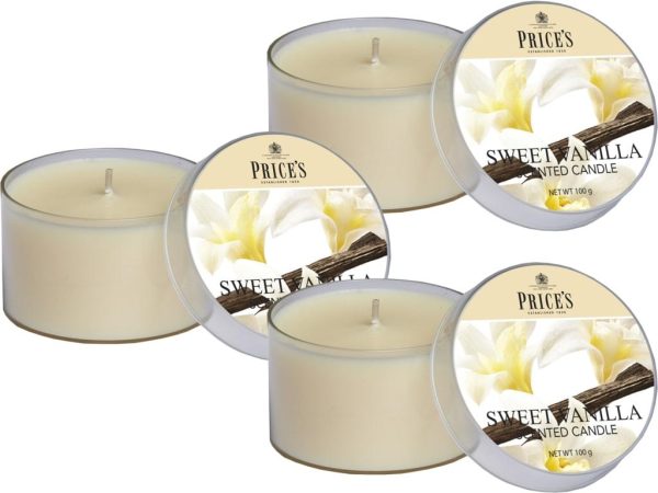 Price´s FRAGRANCE vonné svíčky Sladká vanilka 123g 3ks - Obrázek 3