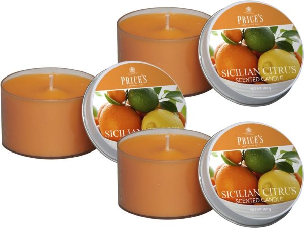 Price´s FRAGRANCE vonné svíčky Sicilské citrusy 123g 3ks - Obrázek 5