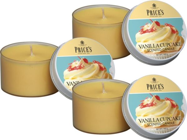 Price´s FRAGRANCE vonné svíčky Vanilkový cupcake 123g 3ks - Obrázek 3