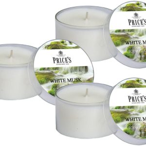 Price´s FRAGRANCE vonné svíčky Bílé pižmo 123g 3ks