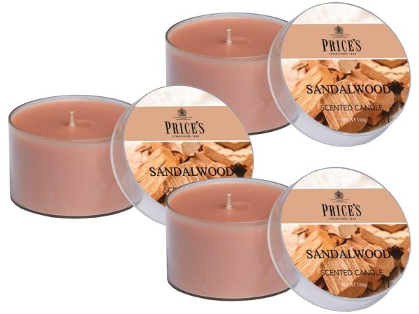 Price´s FRAGRANCE vonné svíčky Santalové dřevo 123g 3ks