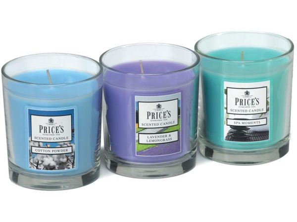 Price´s FRAGRANCE vonné svíčky ve skle - set Relax 3x350g - Obrázek 2