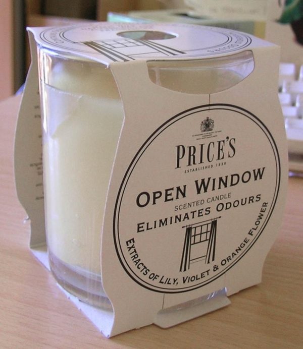Price´s FRESH AIR vonná svíčka ve skle Otevřené okno 350g - Obrázek 5