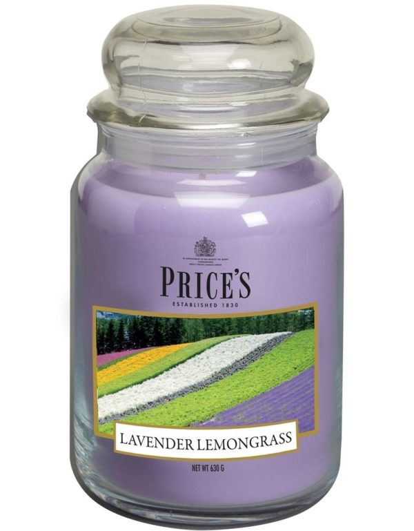 PRICE´S MAXI svíčka ve skle Levandule&Lemongrass, hoření 150h - Obrázek 3