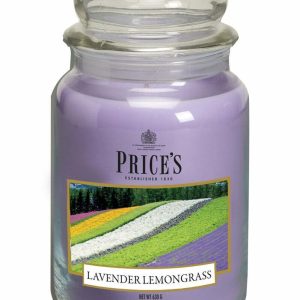 PRICE´S MAXI svíčka ve skle Levandule&Lemongrass, hoření 150h