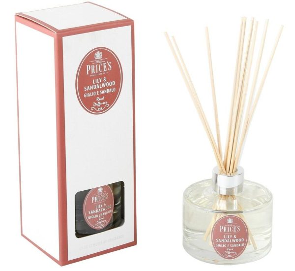 Price´s SIGNATURE vonný difuzér Lilie & santálové dřevo 250ml