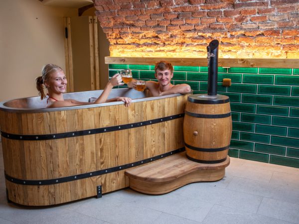 Pivní lázně s degustačním menu v Pivovaru Zlatá kráva